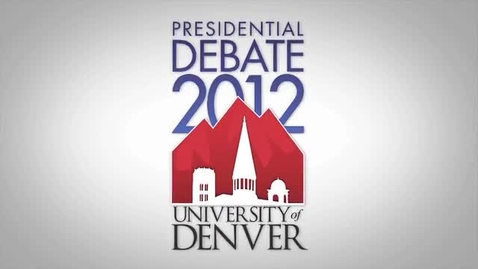 Thumbnail for entry Welcome to the First Presidential Debate of 2012