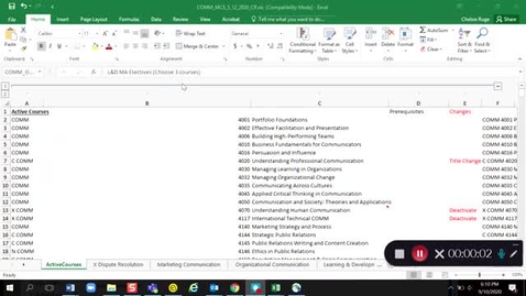 Thumbnail for entry Cleaning up Master Curriculum Spreadsheets