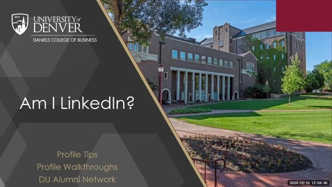 Thumbnail for Am I LinkedIn? (LinkedIn Workshop)