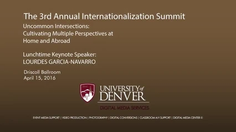 Thumbnail for entry Internationalization Summit Lunch Keynote with Lourdes Garcia-Navarro