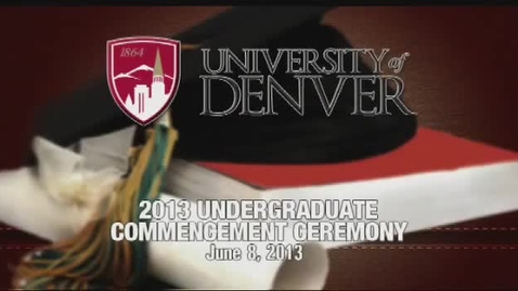 Thumbnail for entry 2013 Undergraduate Commencement