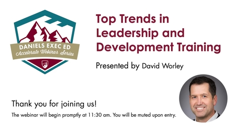 Thumbnail for Top Trends in Leadership and Development Training