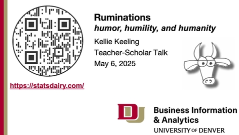 Thumbnail for Teacher-Scholar Lecture Series with Kellie Keeling