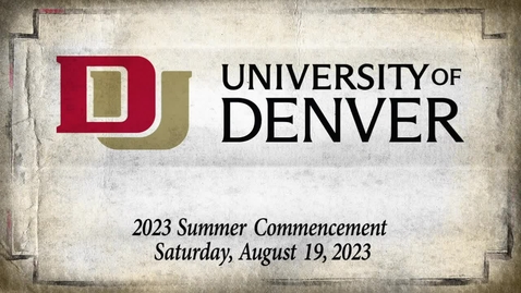 Thumbnail for entry 2023 Summer Commencement - Captioned