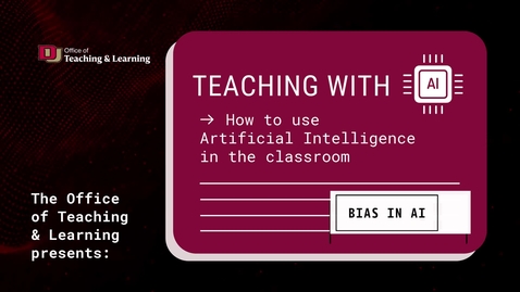 Thumbnail for Bias in AI