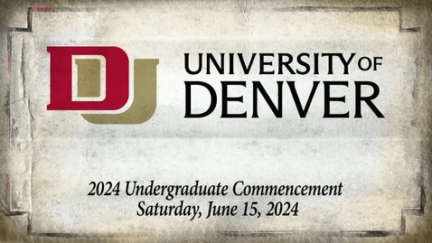 Thumbnail for 2024 Undergraduate Commencement - Captioned