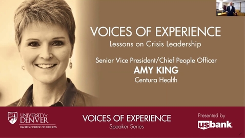 Thumbnail for entry Voices of Experience with Amy King, senior vice president and chief people officer of Centura Health