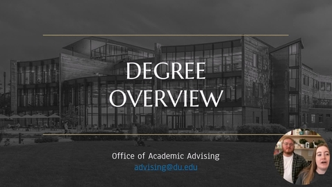 Thumbnail for Degree Overview 2025
