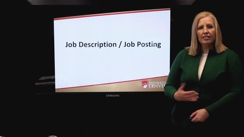 Thumbnail for entry Staff Hiring Guidelines: Job Description and Posting - Part 1 (2021)