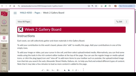 Thumbnail for Adding Content to Gallery Board