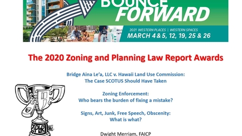 Thumbnail for 2020 ZiPLeR Awards with Dwight Merriam