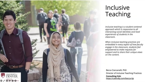 Thumbnail for Pecha Kucha on Inclusive Teaching &amp; UDL