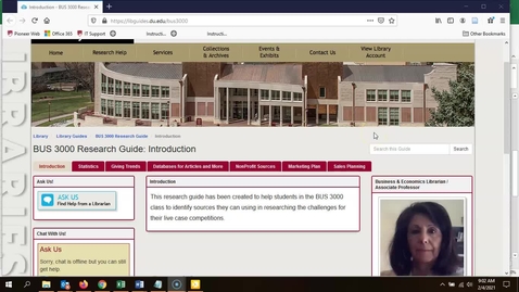 Thumbnail for How to search Statista for BUS 3000