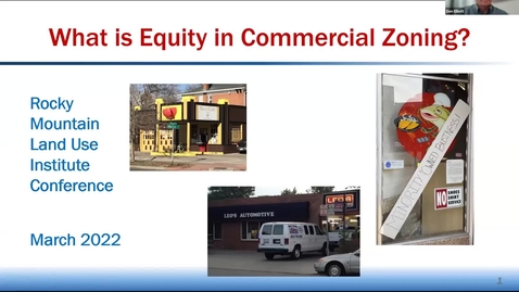 Thumbnail for entry Making Commercial Zoning More Equitable