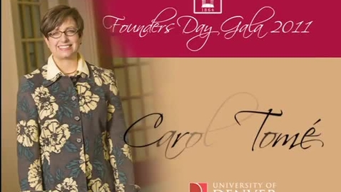 Thumbnail for entry 2011 Founders Day, Carol tome