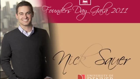 Thumbnail for entry 2011 Founders Day, Nick Sauer