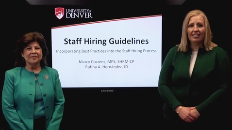 Thumbnail for entry Staff Hiring Guidelines:  Introduction (2021)