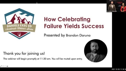 Thumbnail for entry Accelerate Webinar Series: How Celebrating Failure Yields Success