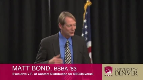 Thumbnail for Alumni Symposium 2013: Matt Bond -The Changing Media Landscape