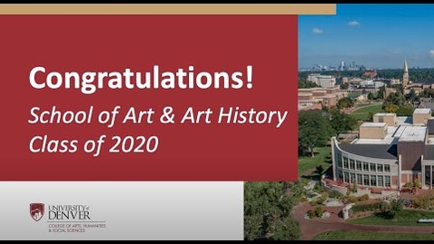 Thumbnail for entry School of Art &amp; Art History Awards Ceremony 2020