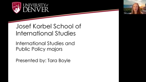 Thumbnail for entry Korbel First-year INTS/PPOL registration webinar