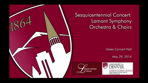 Thumbnail for entry Sesquicentennial Concert
