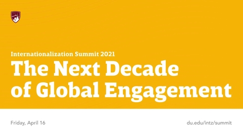 Thumbnail for entry Internationalization Summit-Opening Remarks &amp; Welcome
