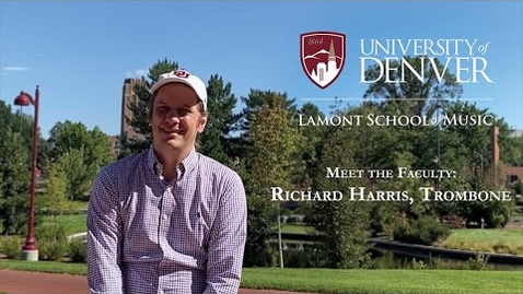 Thumbnail for entry Meet the Faculty: Richard Harris, trombone