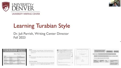 Thumbnail for entry Learning Turabian Style 1 of 2