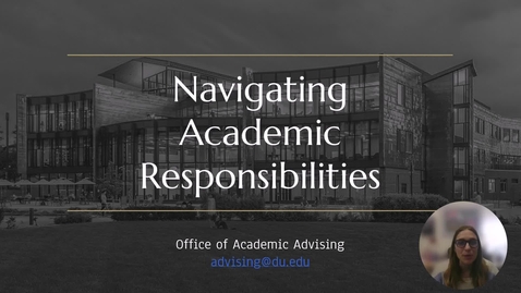 Thumbnail for Navigating Academic Responsibilities 