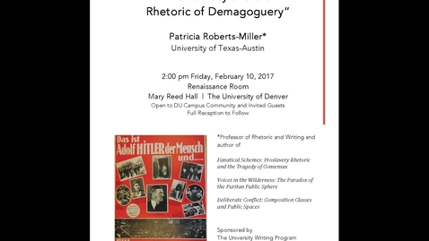 Thumbnail for entry Democracy and the Rhetoric of Demagoguery