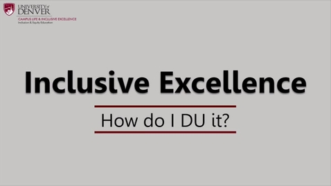 Thumbnail for entry How to Practice Inclusive Excellence