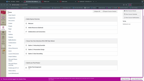 Thumbnail for TEP Adobe Express Course_Navigation