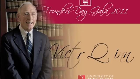 Thumbnail for entry 2011 Founders Day, Victor Quinn