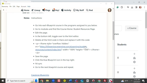 Thumbnail for Updating Student Resources Page with Rise embed Code