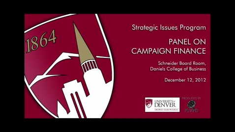 Thumbnail for entry Campaign Finance-Andrew Romanoff Presentation