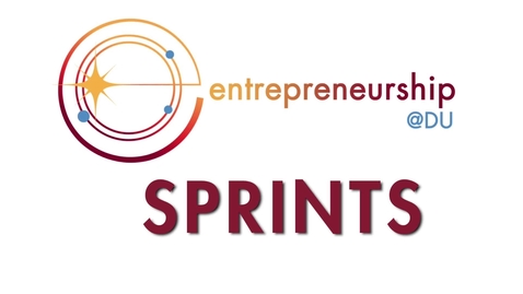 Thumbnail for entry Entrepreneurship Sprint Promotion 