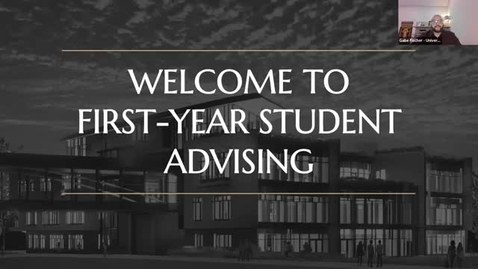 Thumbnail for Introductory Advising Session 2022
