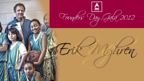 Thumbnail for 2012 Founders Day, Erik Myhren