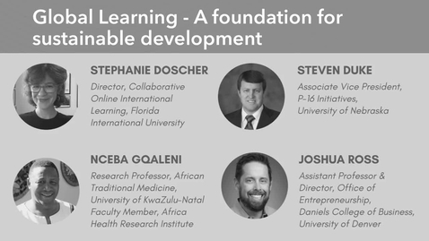 Thumbnail for entry Internationalization Summit - Panel - Global Learning - A foundation for sustainable development