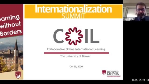 Thumbnail for entry INTZ Summit Workshop Series: Global Learning &amp; Exchange in the classroom– COIL