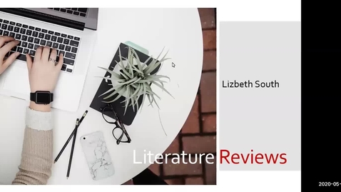 Thumbnail for entry Literature Review Searching - May 6, 2020