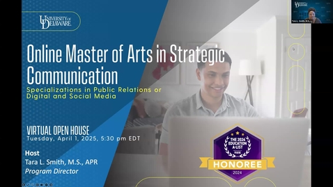 Thumbnail for Online MA in Strategic Communication Virtual Open House | April 1, 2025