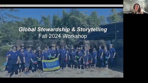 Thumbnail for BYE: Global Stewardship and Storytelling