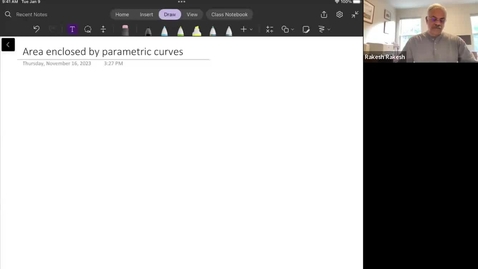 Thumbnail for entry Calculus of parametric curves Part B,  Math 242, Fall 2023
