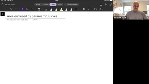 Thumbnail for Calculus of parametric curves Part B,  Math 242, Fall 2023