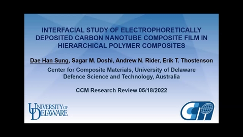 Thumbnail for May 19th - Session 9: Multifunctional Applications of Composites