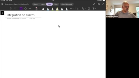 Thumbnail for Math 503, Fall 2023 Integration on Curves