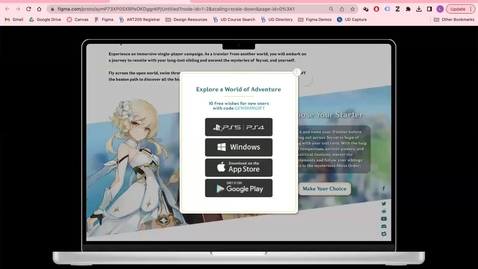 Thumbnail for Figma Demo: Time Activated or Mouse Enter Activated Popups