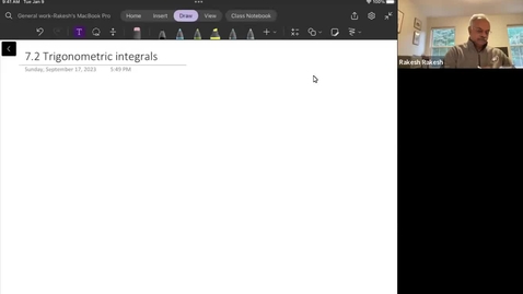 Thumbnail for Math 242H Fall 2023 Trigonometric Integrals